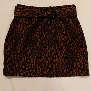 Forever 21 animal print skirt size S